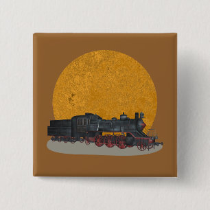 Macaron Carré 5 Cm Bouton de talent de train