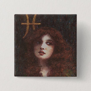 Macaron Carré 5 Cm Bouton décoratif Pisces