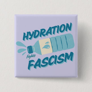 Macaron Carré 5 Cm Bouton d'hydratation contre le fascisme