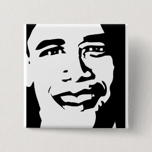 MACARON CARRÉ 5 CM BOUTON D'OBAMA