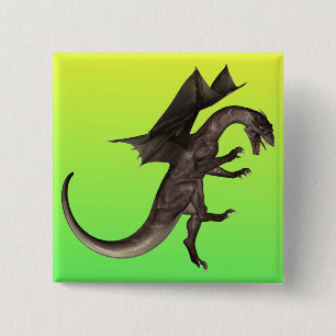 Macaron Carré 5 Cm Bouton Dragon