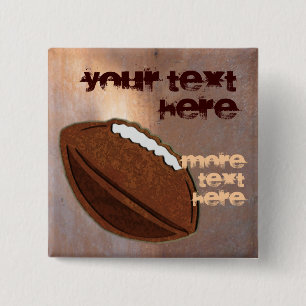 Macaron Carré 5 Cm Bouton du football