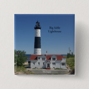 Macaron Carré 5 Cm Bouton du phare de Big Sable