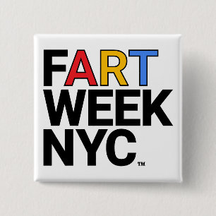 Macaron Carré 5 Cm Bouton Fart Week NYC™
