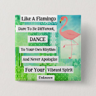 Macaron Carré 5 Cm Bouton Flamant rose de devis inspirationnel