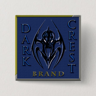 MACARON CARRÉ 5 CM BOUTON FONCÉ DE MARQUE DU CREST