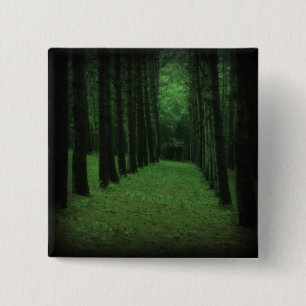 Macaron Carré 5 Cm Bouton Forêt enchantée