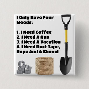 Macaron Carré 5 Cm Bouton Four Moods