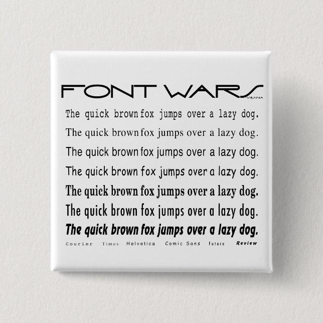 Macaron Carré 5 Cm Bouton Fox Brown rapide (Devant)