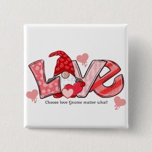 Macaron Carré 5 Cm Bouton Gnome