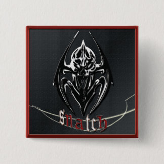 MACARON CARRÉ 5 CM BOUTON GRAPHIQUE DE THÈME DE CHERCHEUR