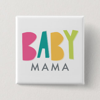 Macaron Carré 5 Cm Bouton Gras Baby Mama