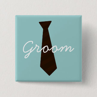 Macaron Carré 5 Cm Bouton Groom