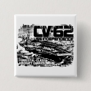 Macaron Carré 5 Cm Bouton Indépendance du transporteur aérien