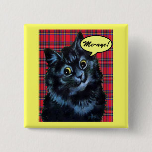 Macaron Carré 5 Cm Bouton #Indy de chat de l'indépendance écossaise