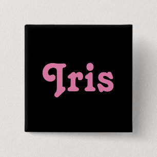 Macaron Carré 5 Cm Bouton Iris