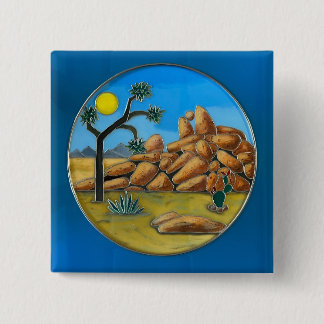 Macaron Carré 5 Cm Bouton Joshua Tree - Fish Rock
