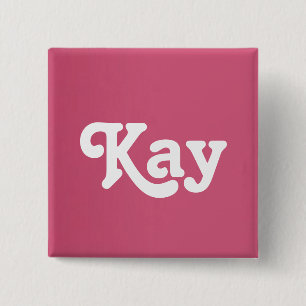 Macaron Carré 5 Cm Bouton Kay