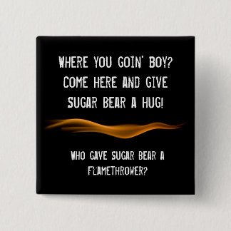 Macaron Carré 5 Cm Bouton lance-flammes