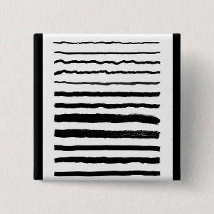 Macaron Carré 5 Cm Bouton Ligne manuscrite_aperçu