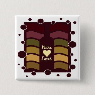 Macaron Carré 5 Cm Bouton Lover