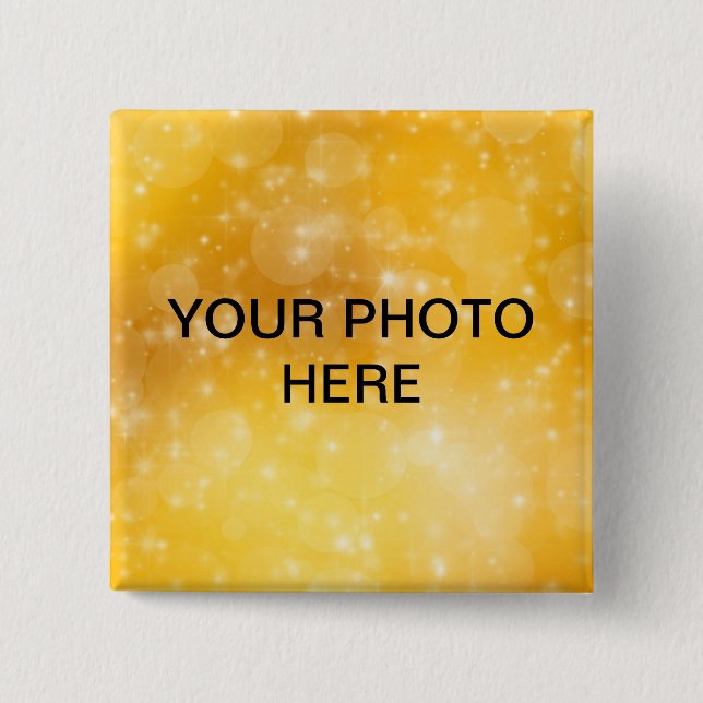 Macaron Carré 5 Cm Bouton/Modèle d'ordinateur portable - Ajouter votr (Devant)