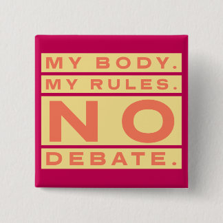 Macaron Carré 5 Cm Bouton Mon corps