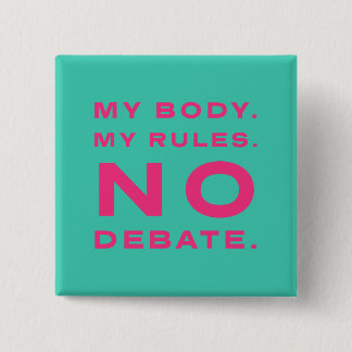 Macaron Carré 5 Cm Bouton Mon corps