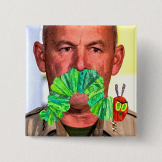 Macaron Carré 5 Cm Bouton Moustache en colère