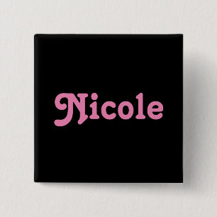 Macaron Carré 5 Cm Bouton Nicole