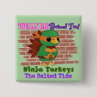 Macaron Carré 5 Cm Bouton Ninja Trotters 2024