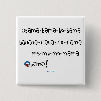 Macaron Carré 5 Cm bouton Obama-bama-BO-bama