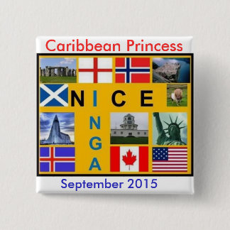 Macaron Carré 5 Cm Bouton officiel de groupe