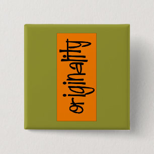 Macaron Carré 5 Cm Bouton Originalité