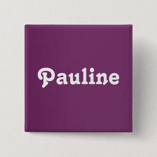 Macaron Carré 5 Cm Bouton Pauline (Devant)