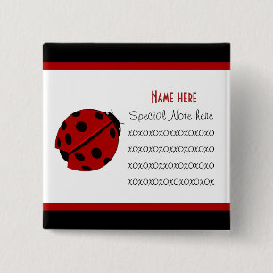 Macaron Carré 5 Cm Bouton Personnalisable Buggers