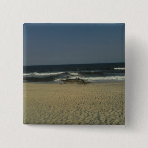 Macaron Carré 5 Cm Bouton Plage