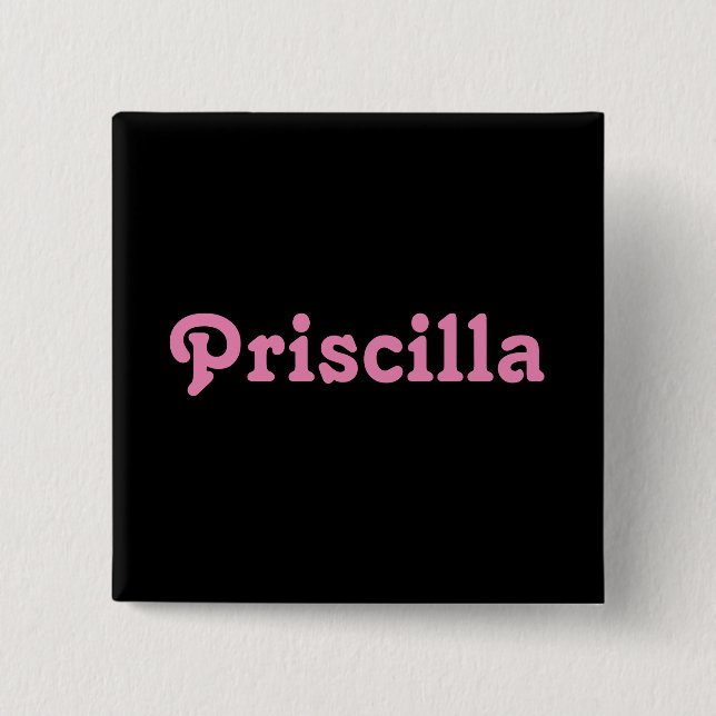 Macaron Carré 5 Cm Bouton Priscilla (Devant)