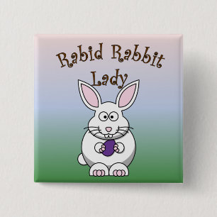 Macaron Carré 5 Cm Bouton rabique 4 de lapin