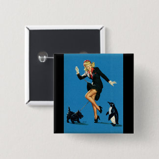 MACARON CARRÉ 5 CM BOUTON RECTIFICATIF DE LA FILLE