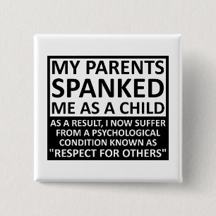 Macaron Carré 5 Cm Bouton Respect pour les autres