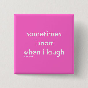 Macaron Carré 5 Cm bouton rire rond