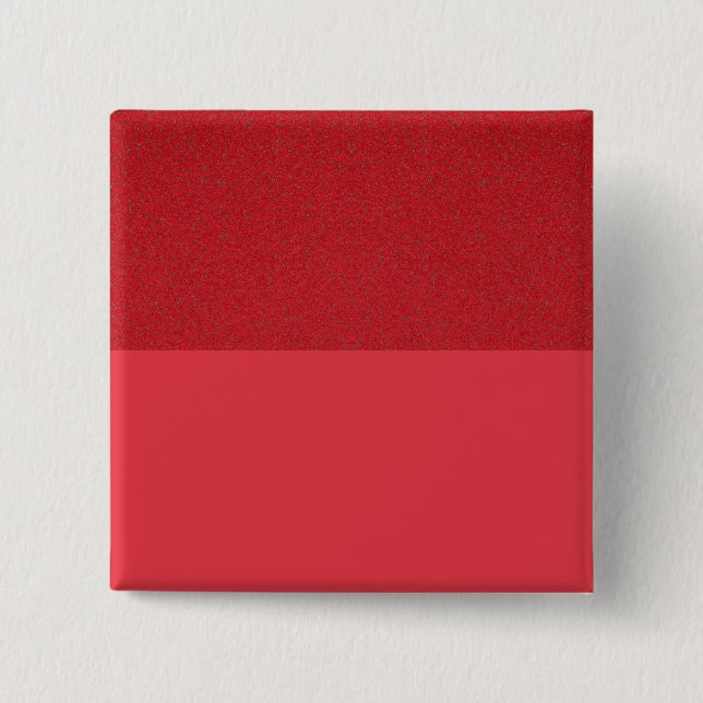 Macaron Carré 5 Cm Bouton rouge à tomate sur-lisse - Personnalisable (Devant)