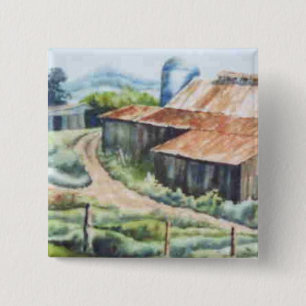 Macaron Carré 5 Cm Bouton Routes du pays