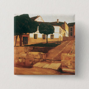 Macaron Carré 5 Cm Bouton "Rue à Avila" de Rivera