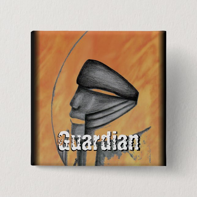 Macaron Carré 5 Cm Bouton sans titre (Devant)