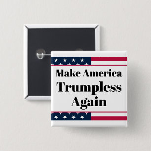Macaron Carré 5 Cm Bouton sans Trump