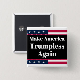 Macaron Carré 5 Cm Bouton sans Trump