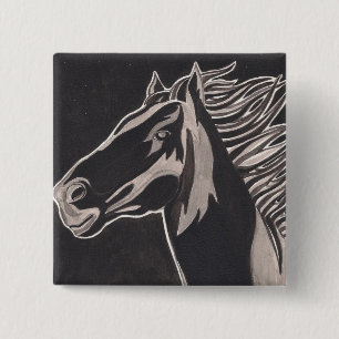 Macaron Carré 5 Cm Bouton sauvage du feu