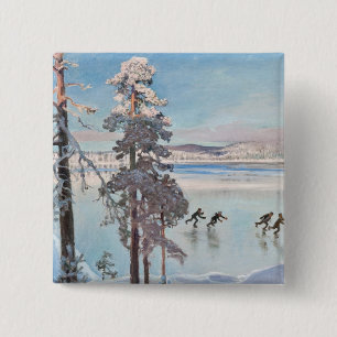 Macaron Carré 5 Cm Bouton Skaters de Gallen-Kallela